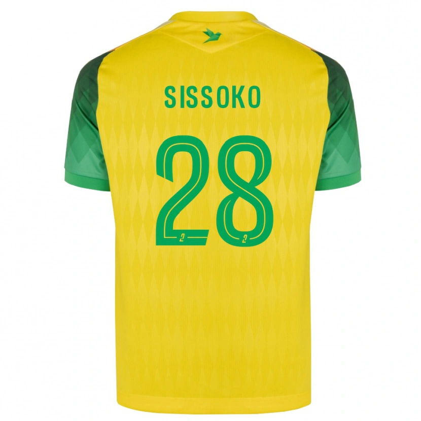 Danxen Dětské Ibrahima Sissoko #28 Žlutá Zelená Červená Domů Hráčské Dresy 2026/27 Dres