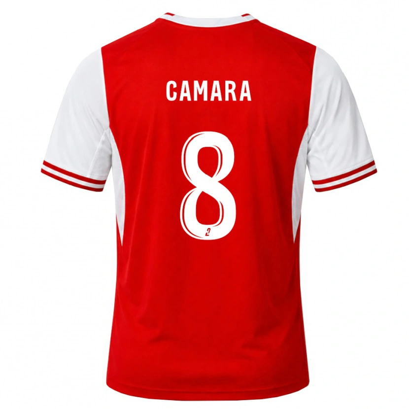 Danxen Dětské Amara Camara #8 Červená Bílá Domů Hráčské Dresy 2026/27 Dres
