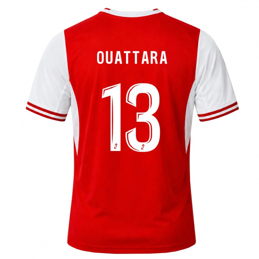 Danxen Dětské Abou Ouattara #13 Červená Bílá Domů Hráčské Dresy 2026/27 Dres