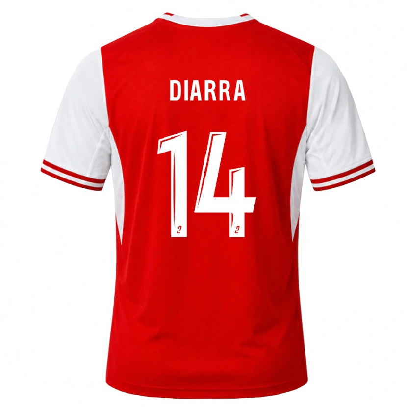 Danxen Dětské Amidou Diarra #14 Červená Bílá Domů Hráčské Dresy 2026/27 Dres