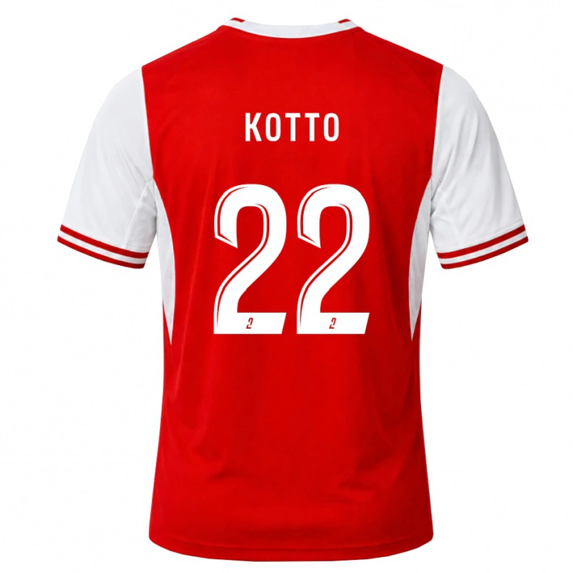 Danxen Dětské Samuel Kotto #22 Červená Bílá Domů Hráčské Dresy 2026/27 Dres