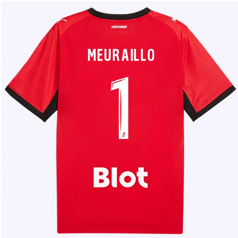 Danxen Dětské Thâo Mouapa Mwa Meuraillo #1 Červená Černá Bílá Domů Hráčské Dresy 2026/27 Dres