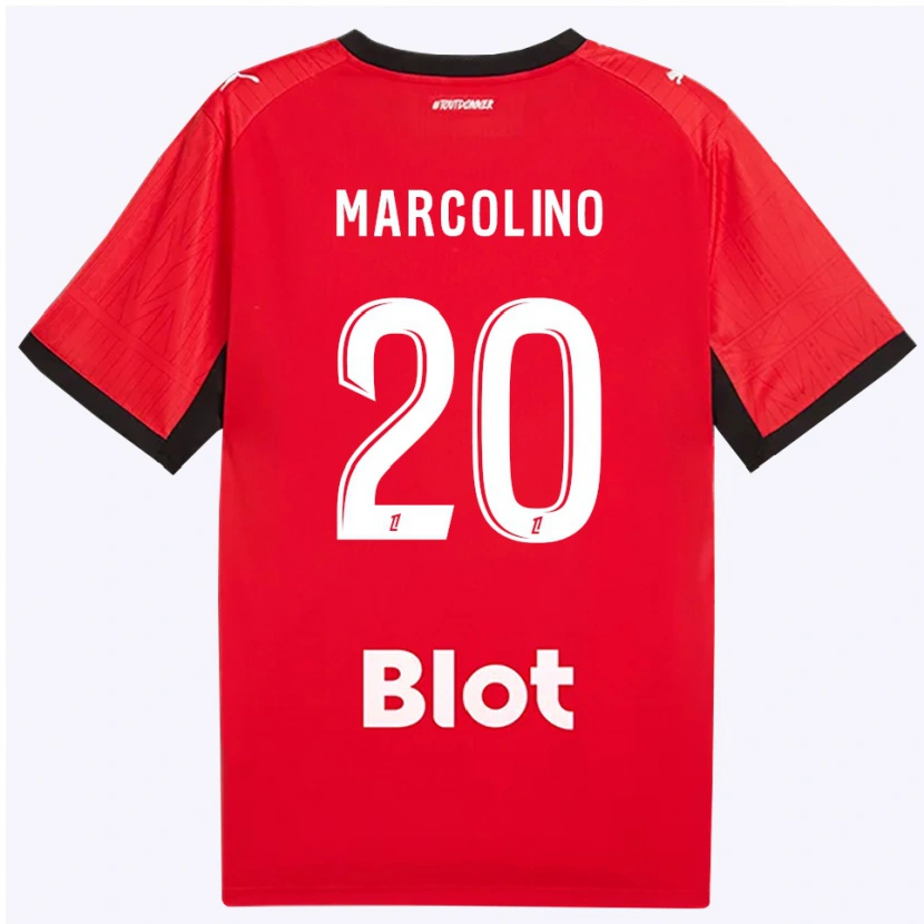 Danxen Dětské Henrick Do Marcolino #20 Červená Černá Bílá Domů Hráčské Dresy 2026/27 Dres