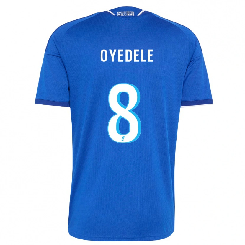 Danxen Dětské Maxi Oyedele #8 Královská Modř Bílá Domů Hráčské Dresy 2026/27 Dres