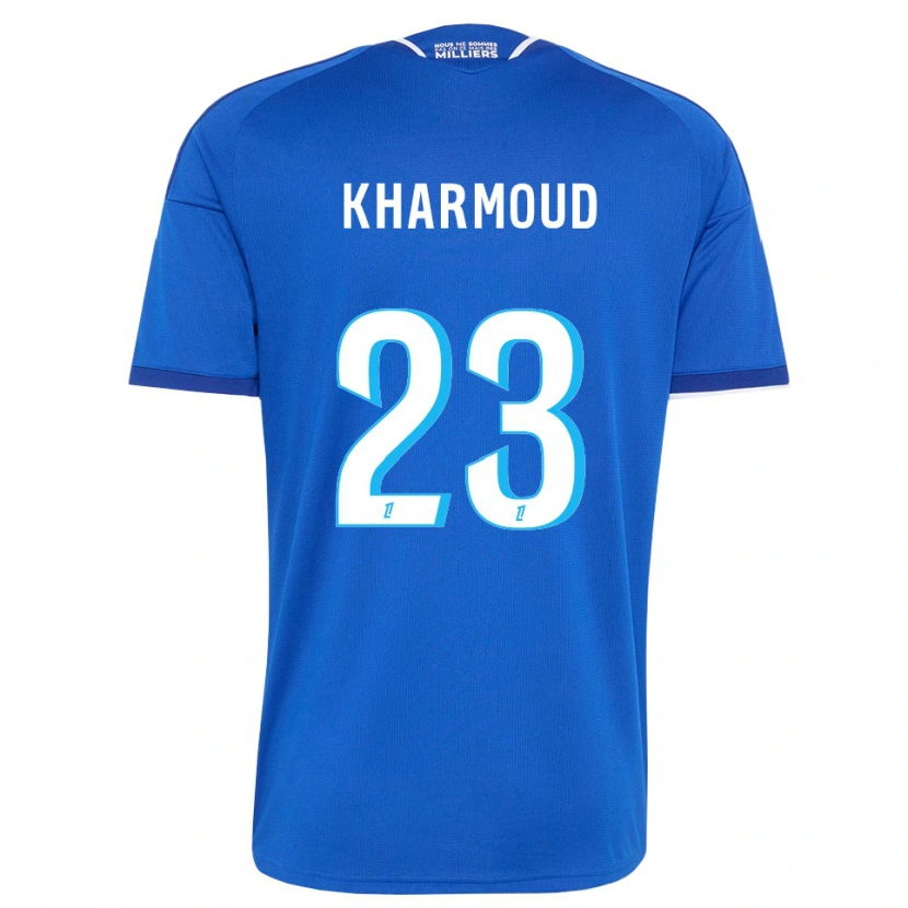 Danxen Dětské Rayan Kharmoud #23 Královská Modř Bílá Domů Hráčské Dresy 2026/27 Dres