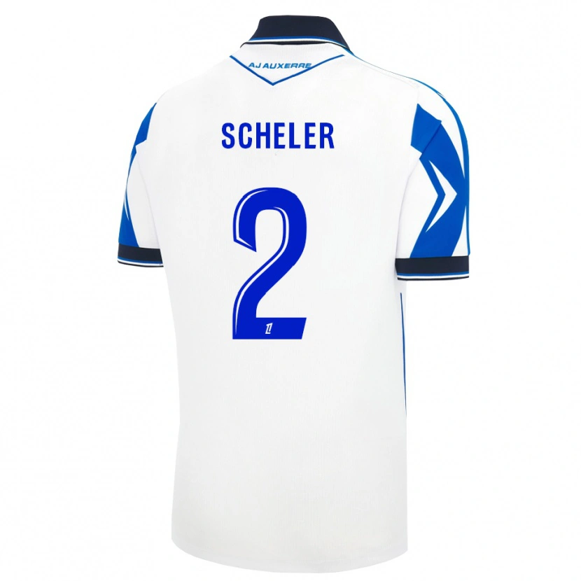 Danxen Dětské Scott Scheler #2 Černá Bílá Modrá Domů Hráčské Dresy 2026/27 Dres