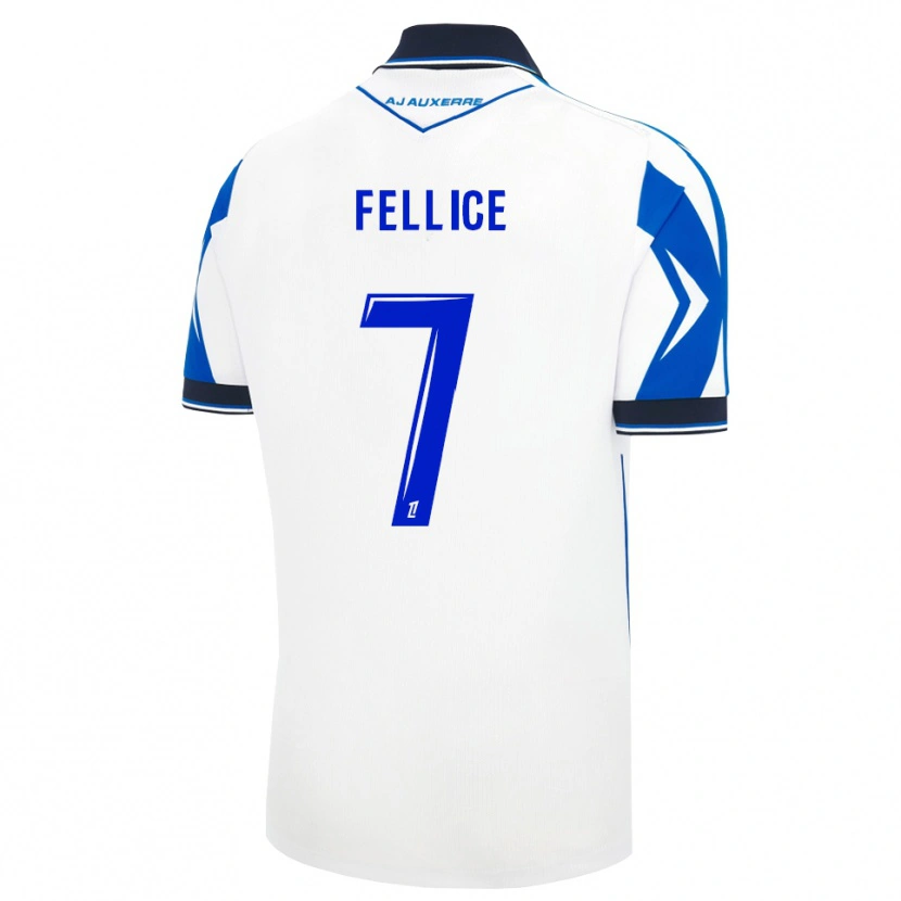 Danxen Dětské Abdel-Malik Fellice #7 Černá Bílá Modrá Domů Hráčské Dresy 2026/27 Dres
