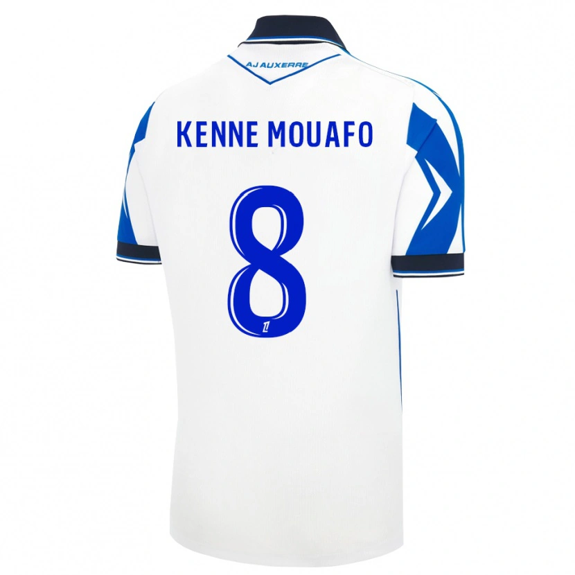 Danxen Dětské Kilyan Kenne Mouafo #8 Černá Bílá Modrá Domů Hráčské Dresy 2026/27 Dres