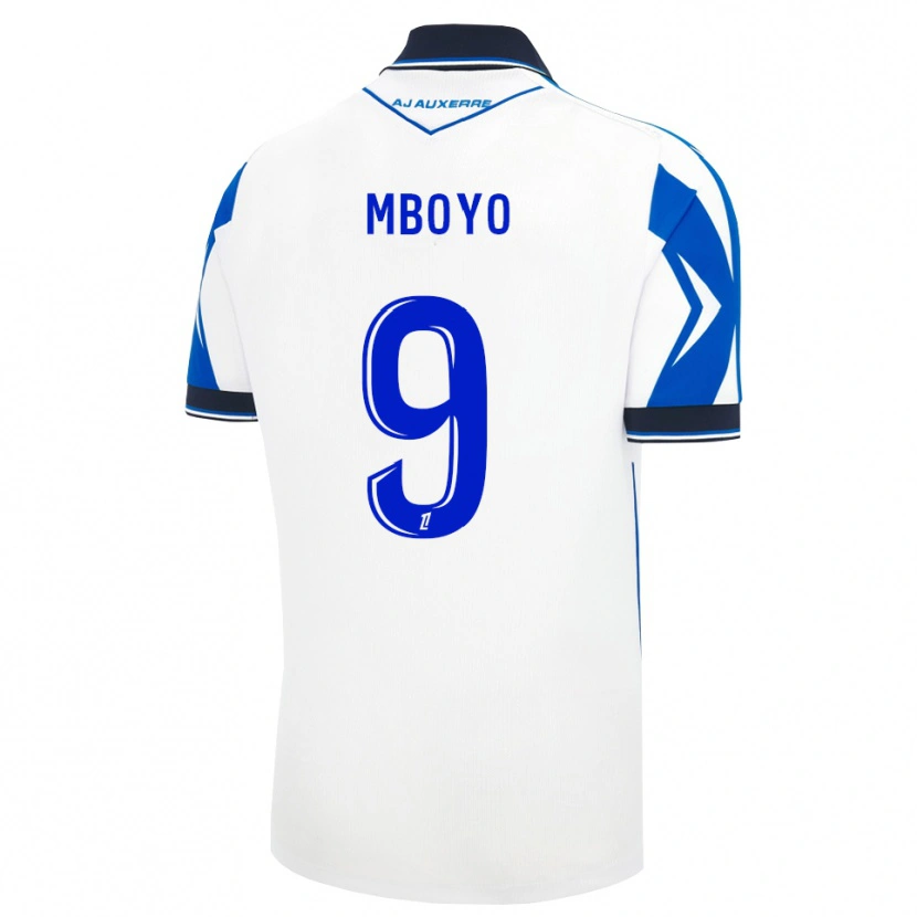Danxen Dětské Andy Mboyo #9 Černá Bílá Modrá Domů Hráčské Dresy 2026/27 Dres