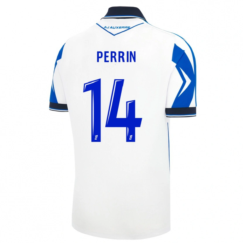 Danxen Dětské Noah Perrin #14 Černá Bílá Modrá Domů Hráčské Dresy 2026/27 Dres