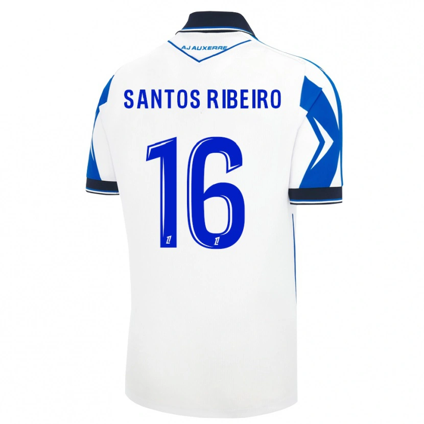 Danxen Dětské Timéo Dos Santos Ribeiro #16 Černá Bílá Modrá Domů Hráčské Dresy 2026/27 Dres