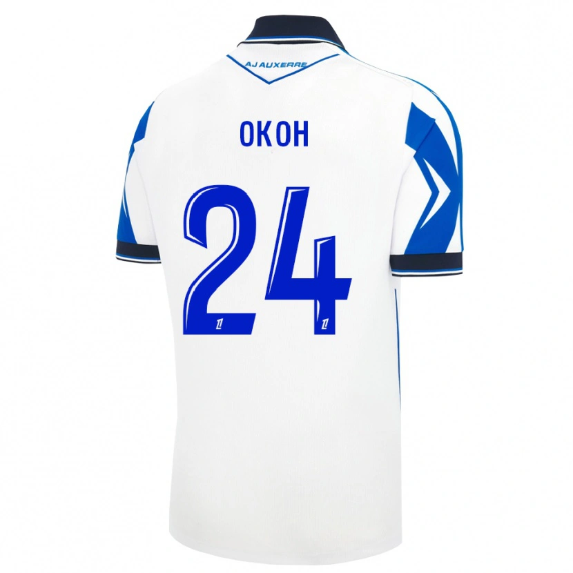 Danxen Dětské Bryan Okoh #24 Černá Bílá Modrá Domů Hráčské Dresy 2026/27 Dres