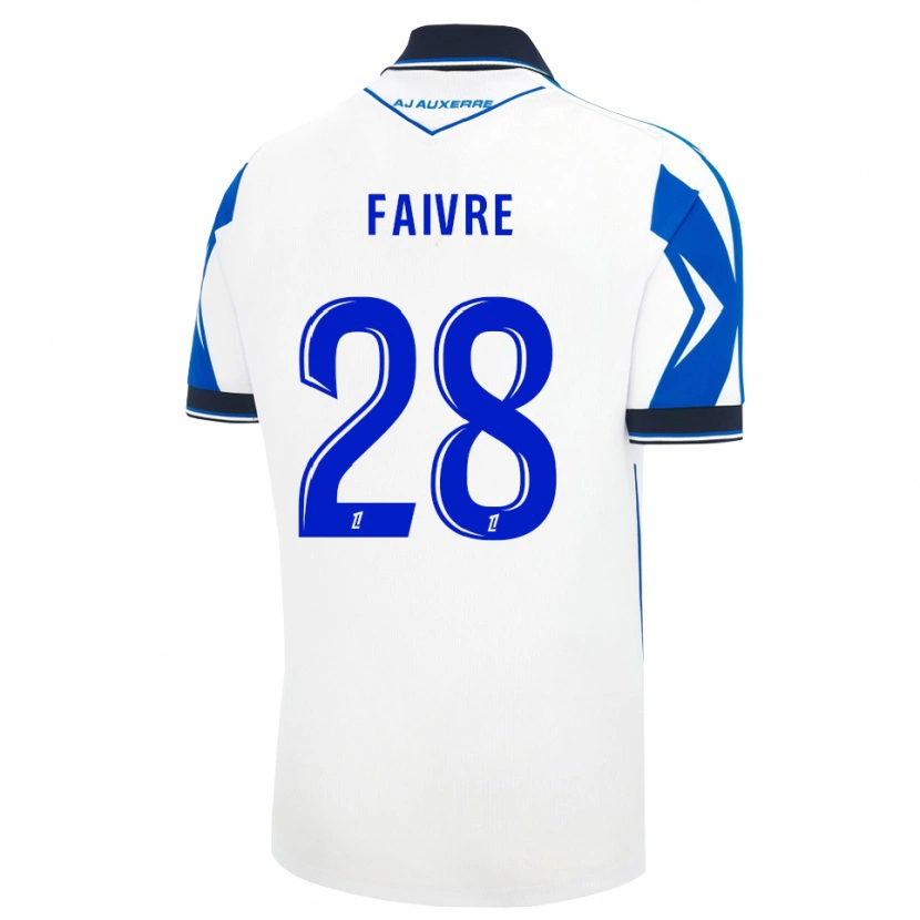 Danxen Dětské Romain Faivre #28 Černá Bílá Modrá Domů Hráčské Dresy 2026/27 Dres