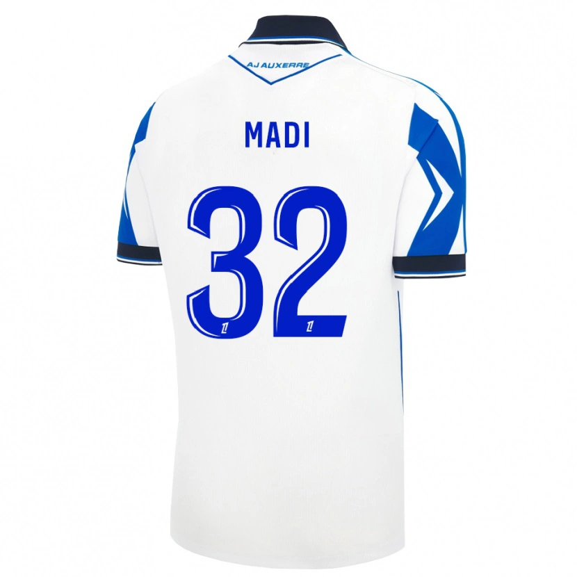 Danxen Dětské Kylian Madi #32 Černá Bílá Modrá Domů Hráčské Dresy 2026/27 Dres