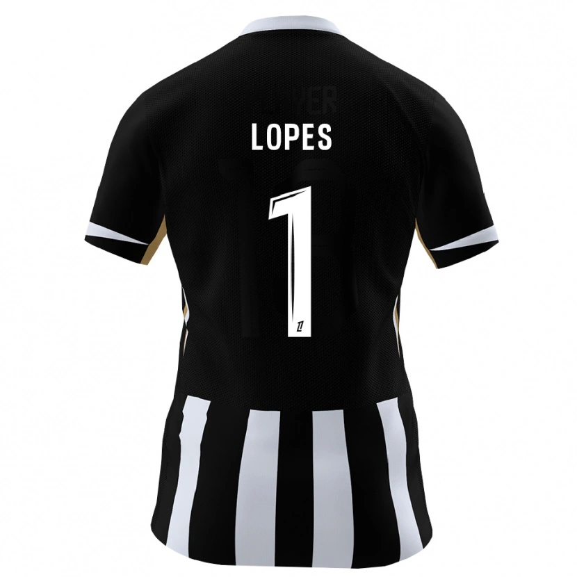 Danxen Dětské Anthony Lopes #1 Černá Modrá Domů Hráčské Dresy 2026/27 Dres
