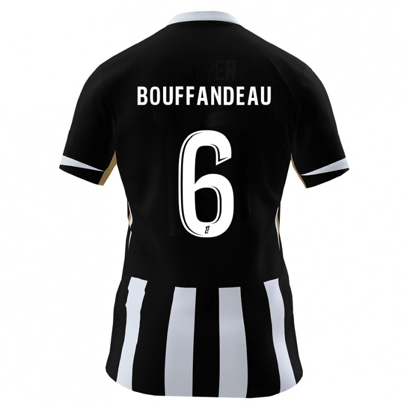 Danxen Dětské Jules Bouffandeau #6 Černá Modrá Domů Hráčské Dresy 2026/27 Dres