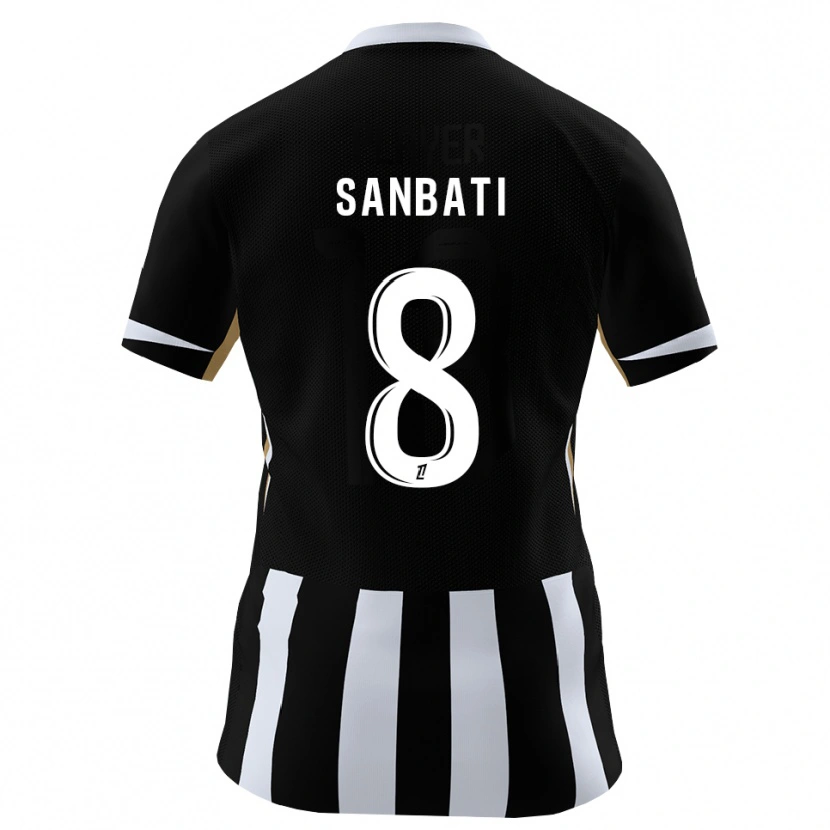 Danxen Dětské Salim Sanbati #8 Černá Modrá Domů Hráčské Dresy 2026/27 Dres