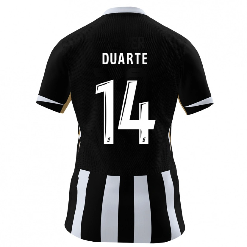 Danxen Dětské Luis Duarte #14 Černá Modrá Domů Hráčské Dresy 2026/27 Dres