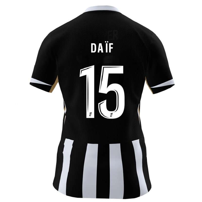 Danxen Dětské Ziyad Daïf #15 Černá Modrá Domů Hráčské Dresy 2026/27 Dres
