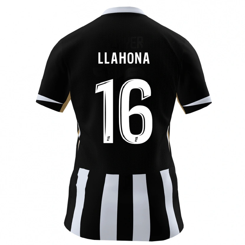 Danxen Dětské Yann Llahona #16 Černá Modrá Domů Hráčské Dresy 2026/27 Dres