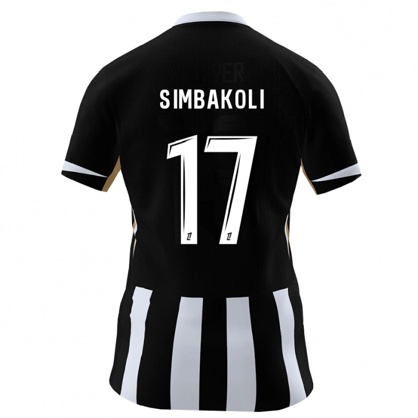 Danxen Dětské Usman Simbakoli #17 Černá Modrá Domů Hráčské Dresy 2026/27 Dres
