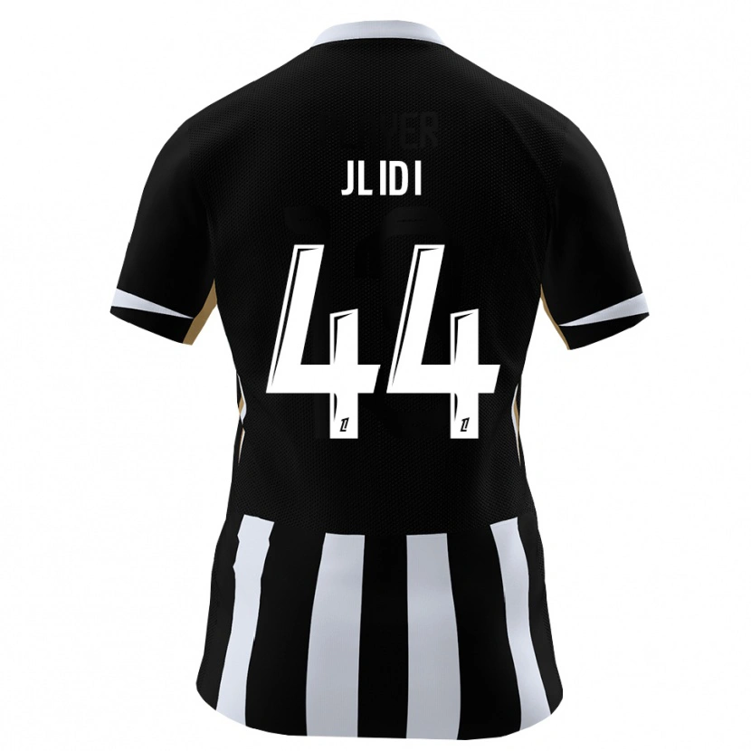 Danxen Dětské Yahia Jlidi #44 Černá Modrá Domů Hráčské Dresy 2026/27 Dres