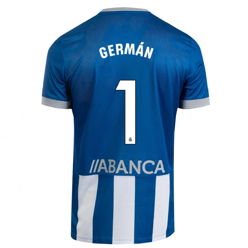 Danxen Dětské Germán Parreño #1 Modrá Šedá Bílá Domů Hráčské Dresy 2026/27 Dres
