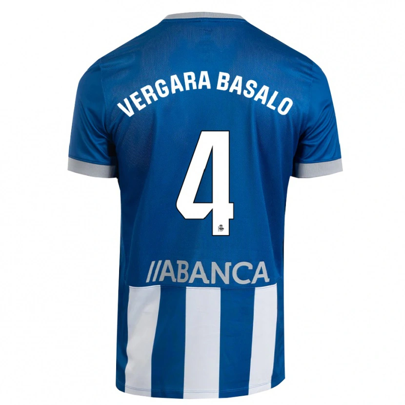 Danxen Dětské David Vergara #4 Modrá Šedá Bílá Domů Hráčské Dresy 2026/27 Dres