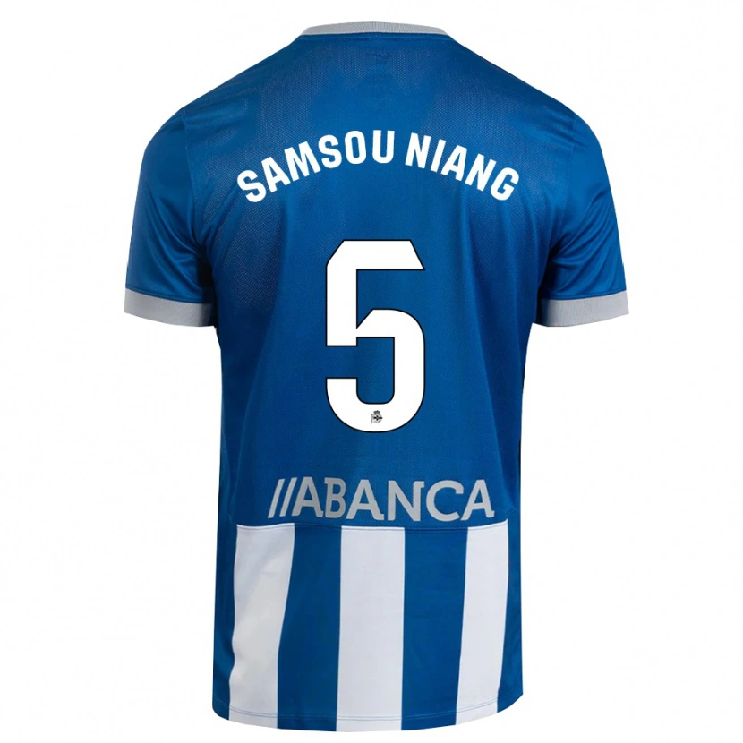 Danxen Dětské Papa Samsou Niang #5 Modrá Šedá Bílá Domů Hráčské Dresy 2026/27 Dres