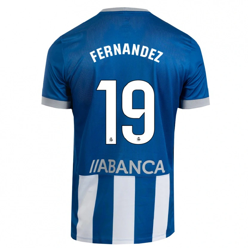 Danxen Dětské Quique Fernández #19 Modrá Šedá Bílá Domů Hráčské Dresy 2026/27 Dres