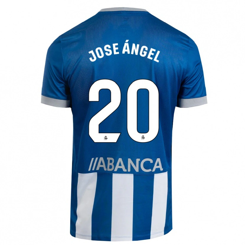 Danxen Dětské José Ángel Jurado #20 Modrá Šedá Bílá Domů Hráčské Dresy 2026/27 Dres