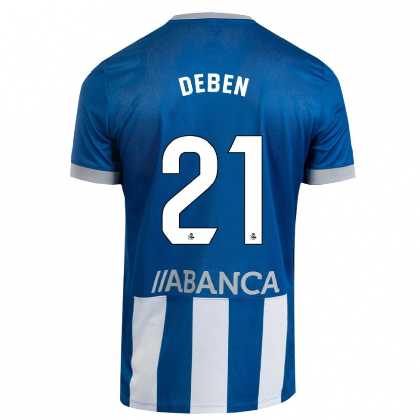Danxen Dětské Sara Debén #21 Modrá Šedá Bílá Domů Hráčské Dresy 2026/27 Dres