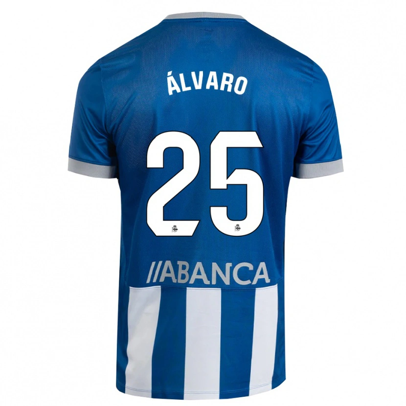 Danxen Dětské Álvaro Ferllo #25 Modrá Šedá Bílá Domů Hráčské Dresy 2026/27 Dres