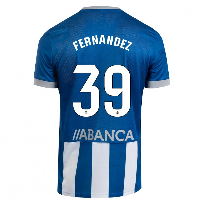 Danxen Dětské David Fernández #39 Modrá Šedá Bílá Domů Hráčské Dresy 2026/27 Dres