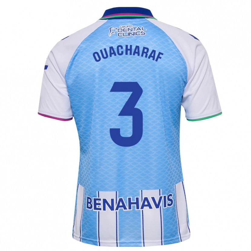 Danxen Dětské Bilal Ouacharaf #3 Tmavě Nebesky Modrá Bílá Domů Hráčské Dresy 2026/27 Dres