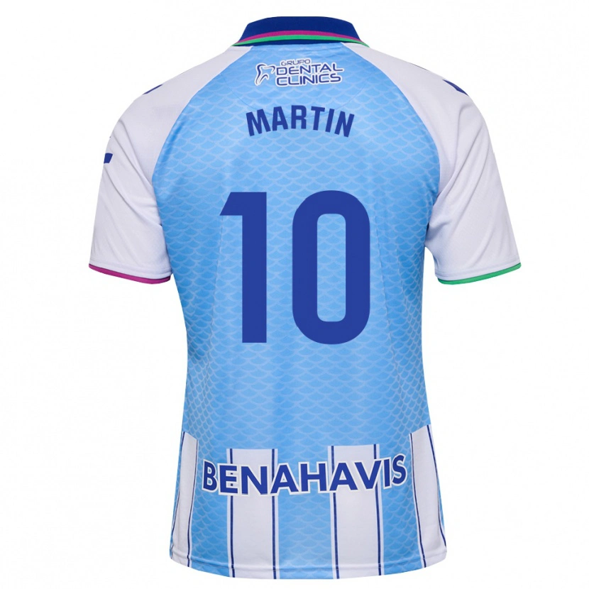 Danxen Dětské Jesús Martín #10 Tmavě Nebesky Modrá Bílá Domů Hráčské Dresy 2026/27 Dres