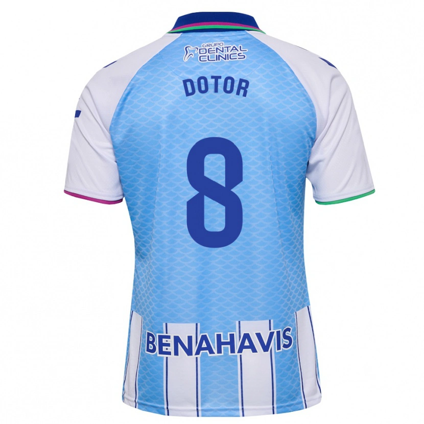 Danxen Dětské Carlos Dotor #8 Tmavě Nebesky Modrá Bílá Domů Hráčské Dresy 2026/27 Dres