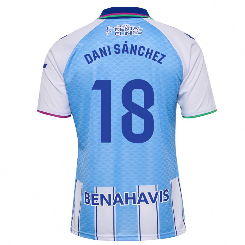 Danxen Dětské Dani Sánchez #18 Tmavě Nebesky Modrá Bílá Domů Hráčské Dresy 2026/27 Dres