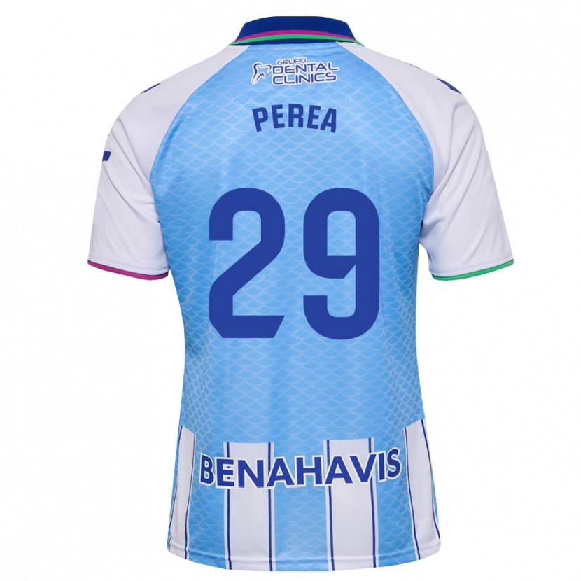 Danxen Dětské Gorka Perea #29 Tmavě Nebesky Modrá Bílá Domů Hráčské Dresy 2026/27 Dres