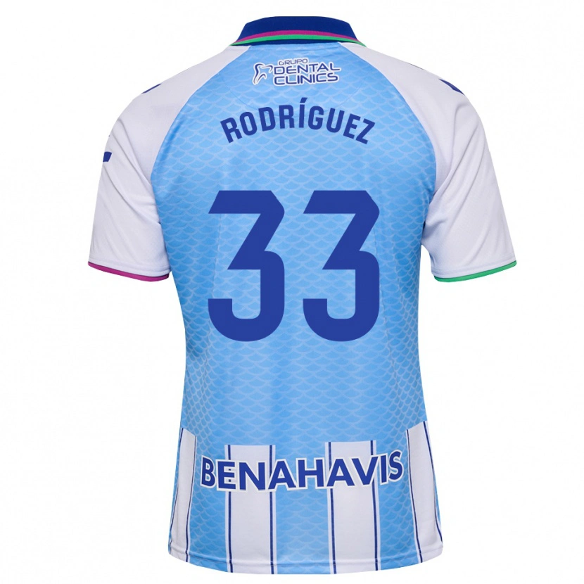 Danxen Dětské Alfonso Rodríguez #33 Tmavě Nebesky Modrá Bílá Domů Hráčské Dresy 2026/27 Dres
