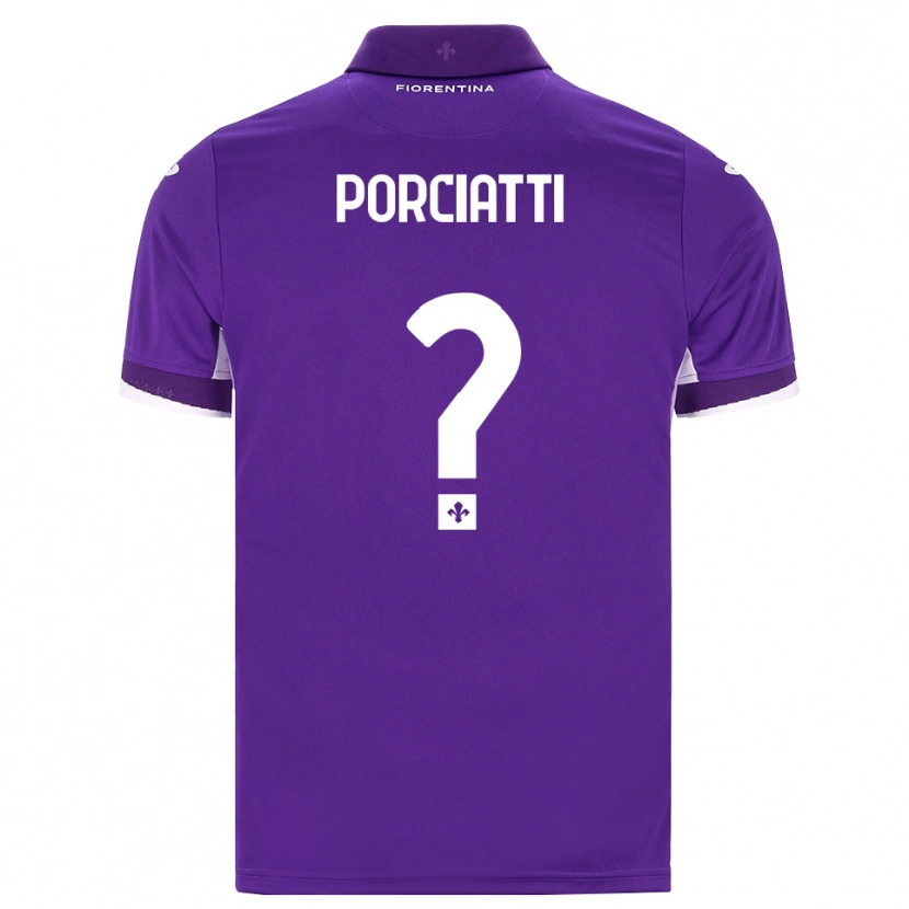 Danxen Dětské Filippo Porciatti #0 Fialová Bílá Růžová Domů Hráčské Dresy 2026/27 Dres