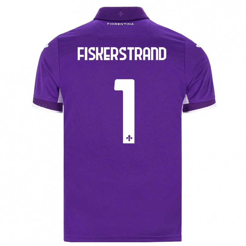 Danxen Dětské Cecilie Fiskerstrand #1 Fialová Bílá Růžová Domů Hráčské Dresy 2026/27 Dres