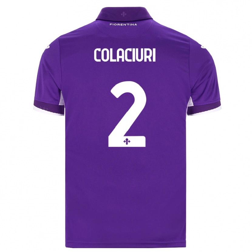 Danxen Dětské Gabriele Colaciuri #2 Fialová Bílá Růžová Domů Hráčské Dresy 2026/27 Dres