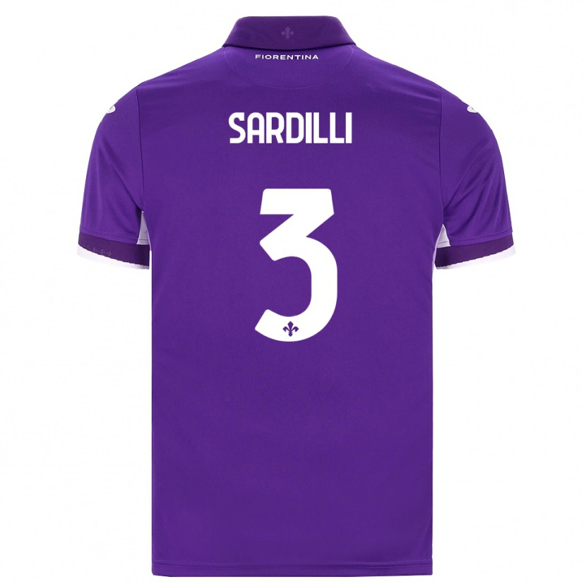 Danxen Dětské Davide Sardilli #3 Fialová Bílá Růžová Domů Hráčské Dresy 2026/27 Dres