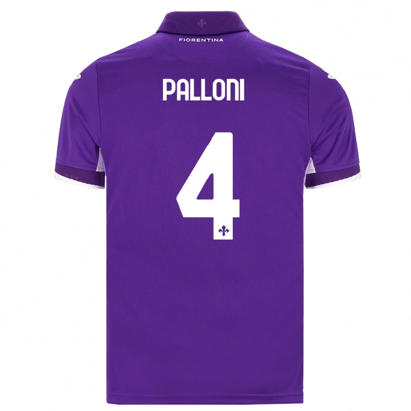 Danxen Dětské Samuele Palloni #4 Fialová Bílá Růžová Domů Hráčské Dresy 2026/27 Dres