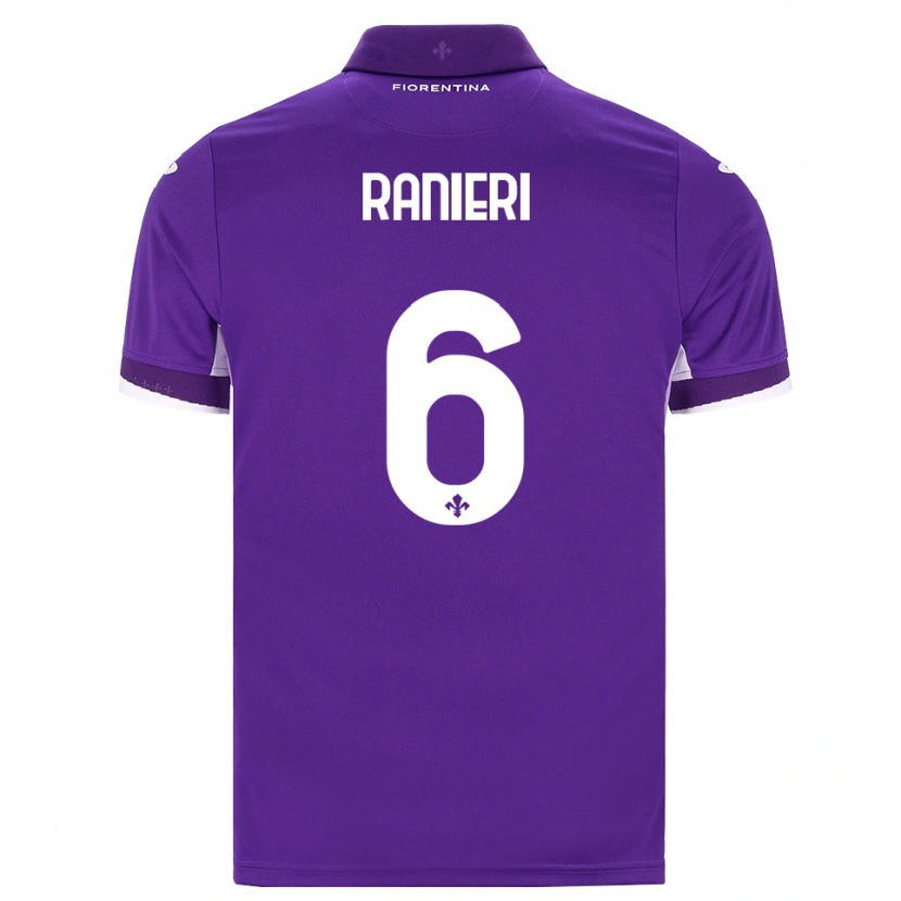 Danxen Dětské Luca Ranieri #6 Fialová Bílá Růžová Domů Hráčské Dresy 2026/27 Dres