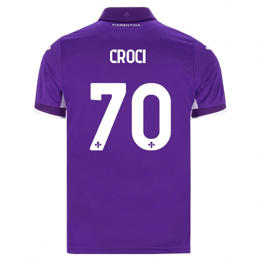 Danxen Dětské Federico Croci #70 Fialová Bílá Růžová Domů Hráčské Dresy 2026/27 Dres