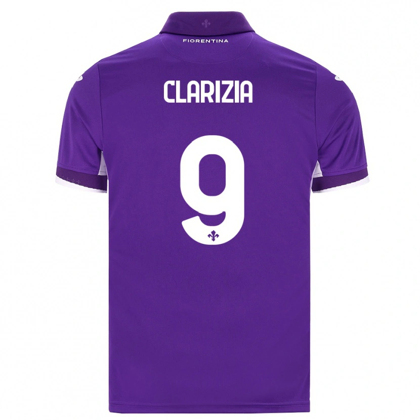 Danxen Dětské Leonardo Clarizia #9 Fialová Bílá Růžová Domů Hráčské Dresy 2026/27 Dres