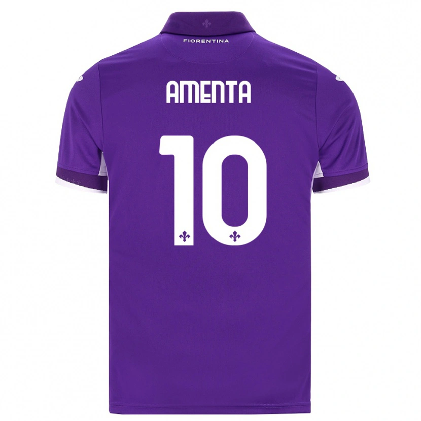 Danxen Dětské Francesco Amenta #10 Fialová Bílá Růžová Domů Hráčské Dresy 2026/27 Dres