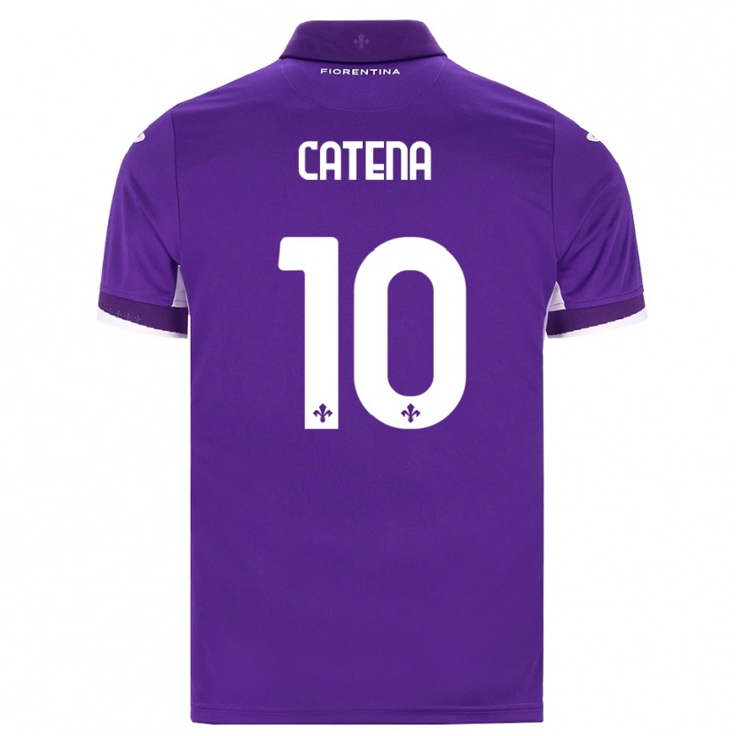 Danxen Dětské Michaela Catena #10 Fialová Bílá Růžová Domů Hráčské Dresy 2026/27 Dres